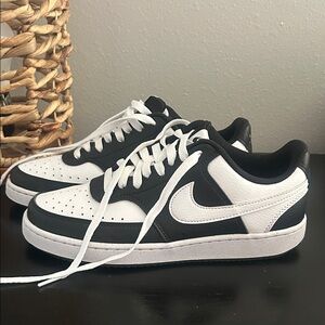 Nike Black and White Low-Top Sneakers